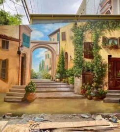 Vẽ tranh 3D Buôn Ma Thuột Bồ Câu Trắng